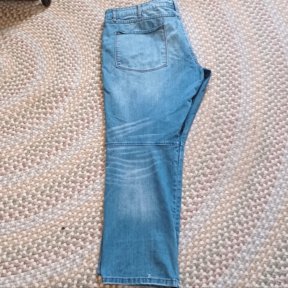 HP🔥Men's Denim House Distressed Button Fly Jeans (44x31) - Picture 8 of 10